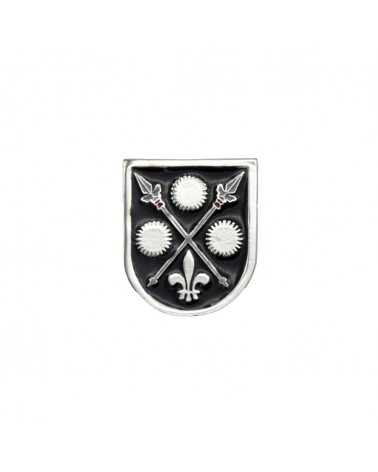 Distintivo de Pecho Curso Avanzado Polícia Militar para Tropa Plata