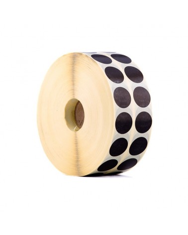 Rollo parches de tiro color negro 20mm