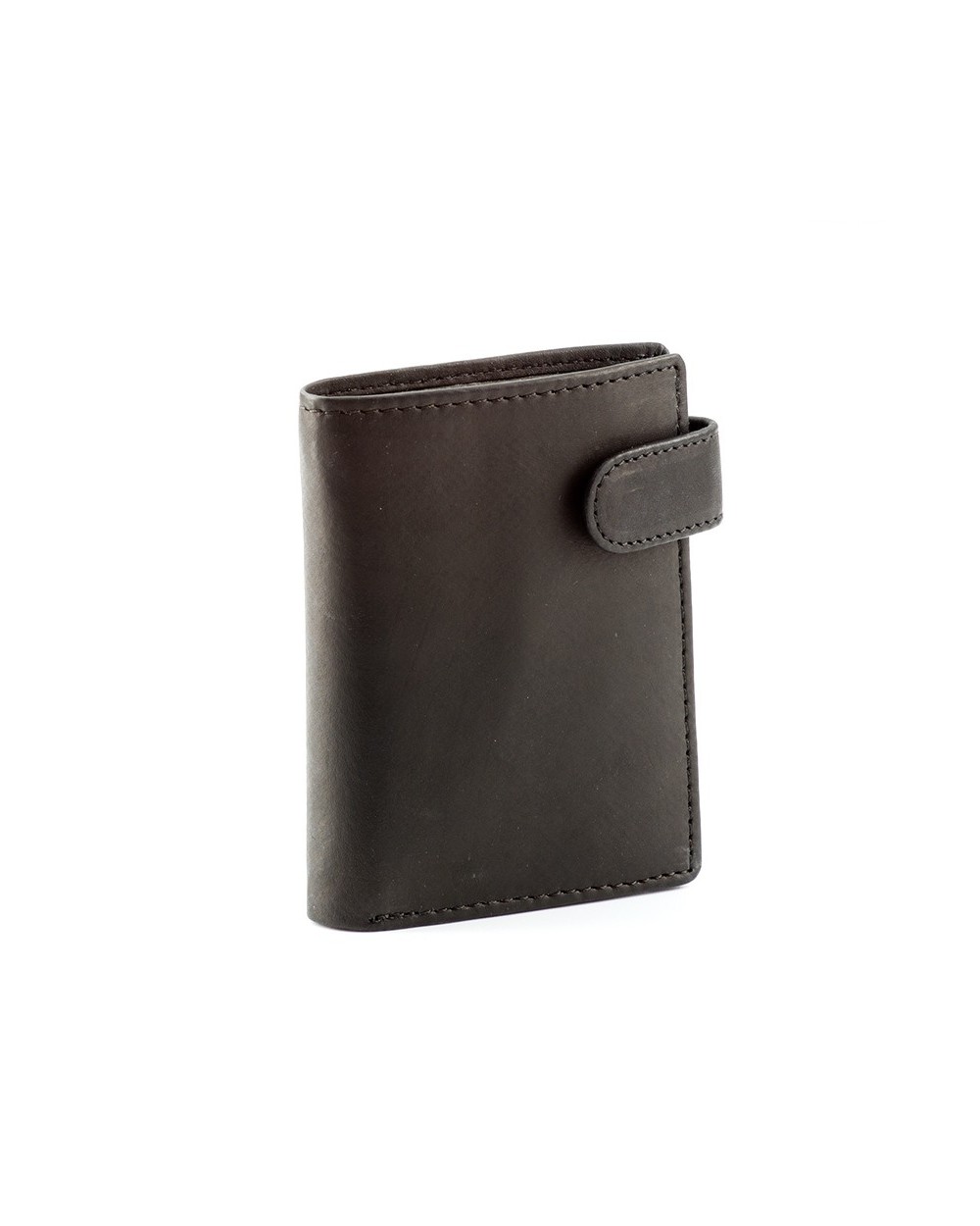Cartera piel color negro con broche