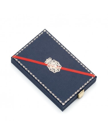 Estuche Merito Policial distintivo rojo