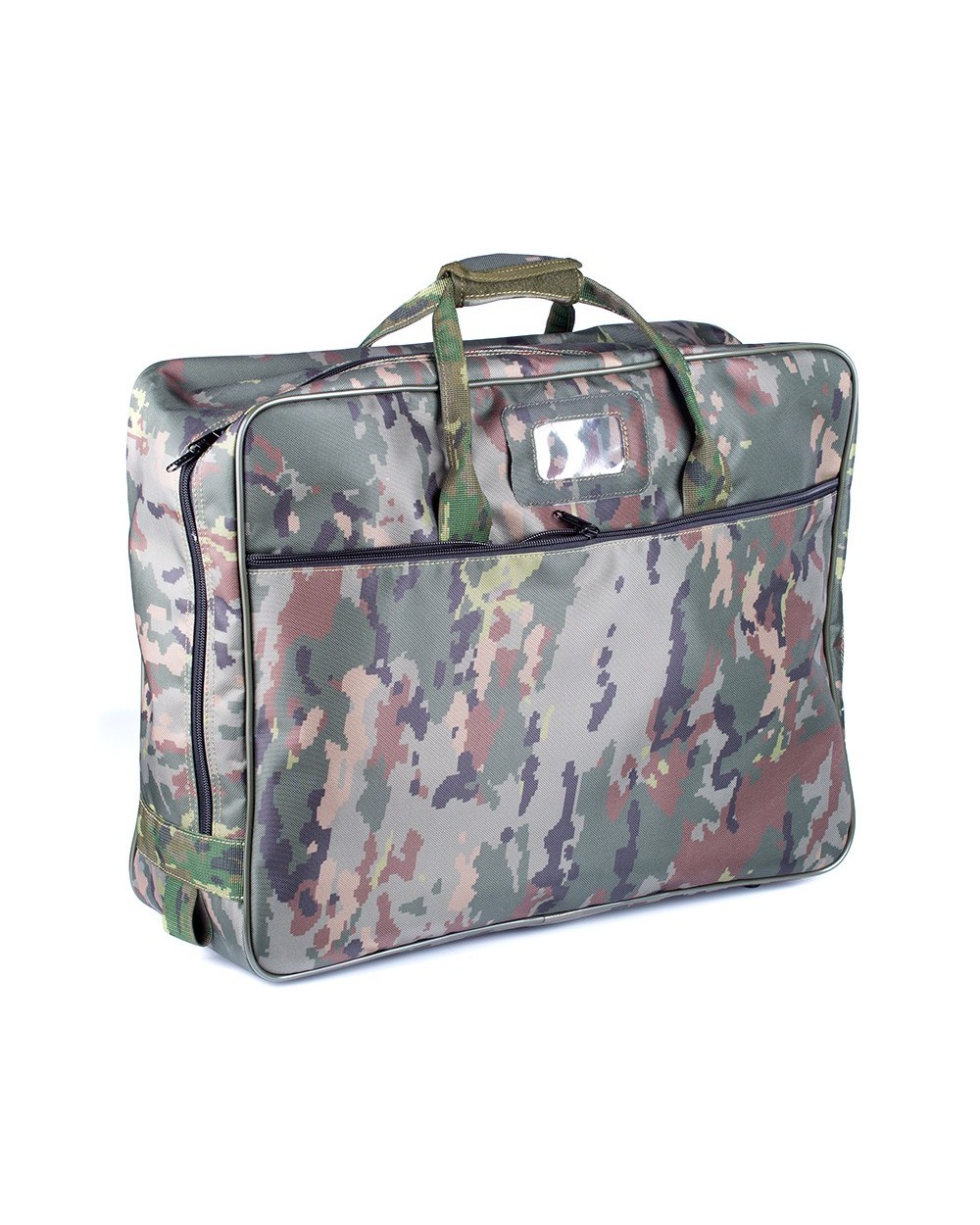 Bolsa de mano pixelado verde boscoso