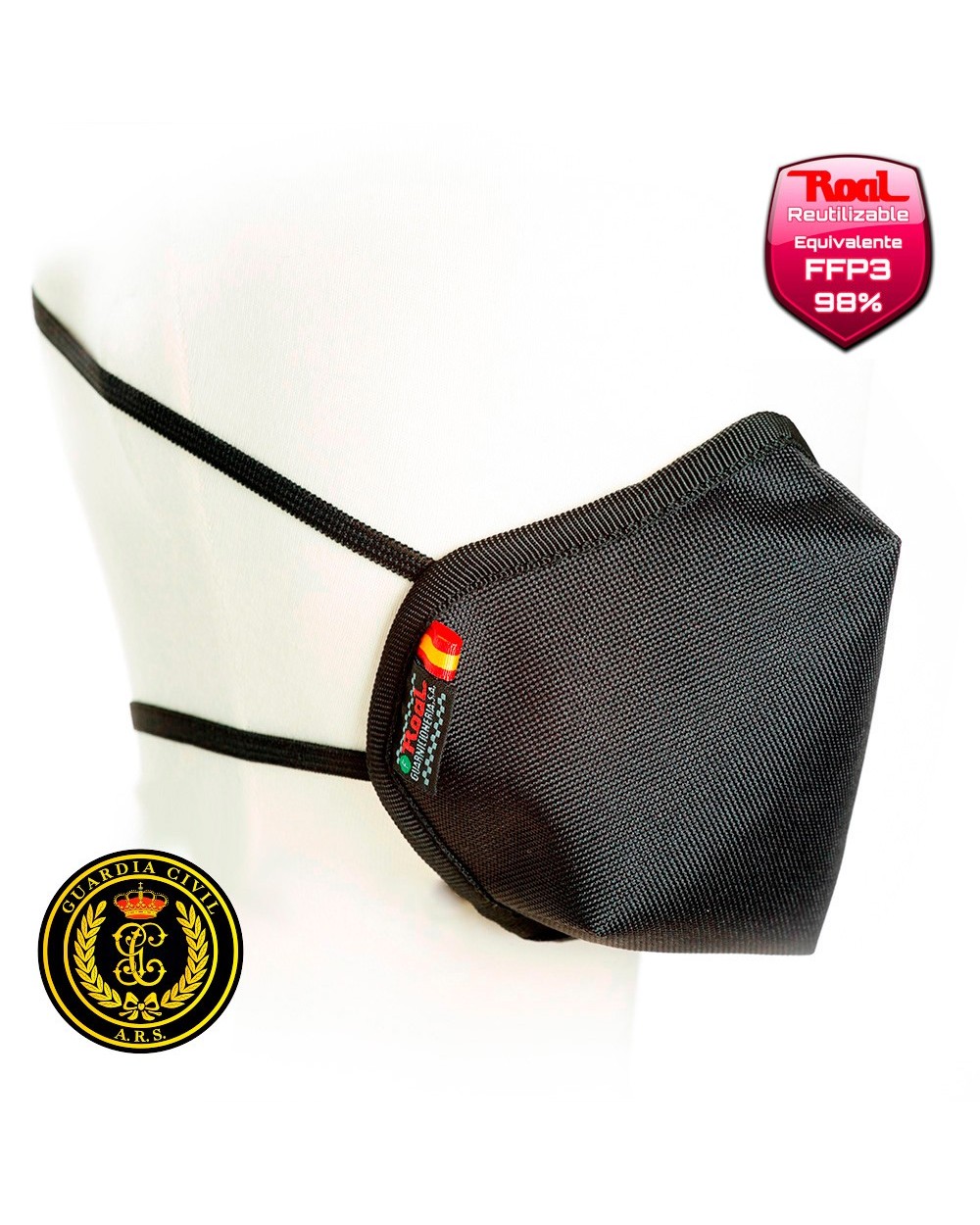 Mascarilla Reutilizable Negra ARS