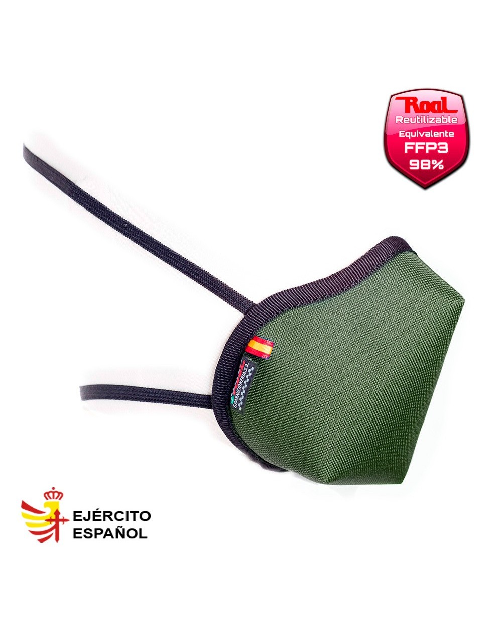 Mascarilla Reutilizable Ejercito Español