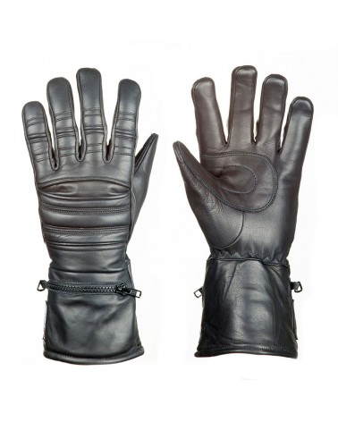 Guantes motorista invierno piel
