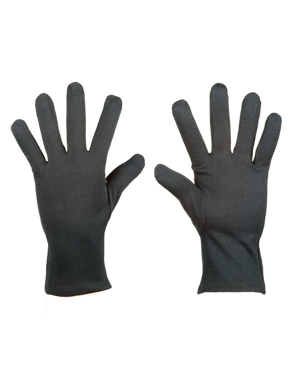 Guantes Gala de poliamida negro Talla única