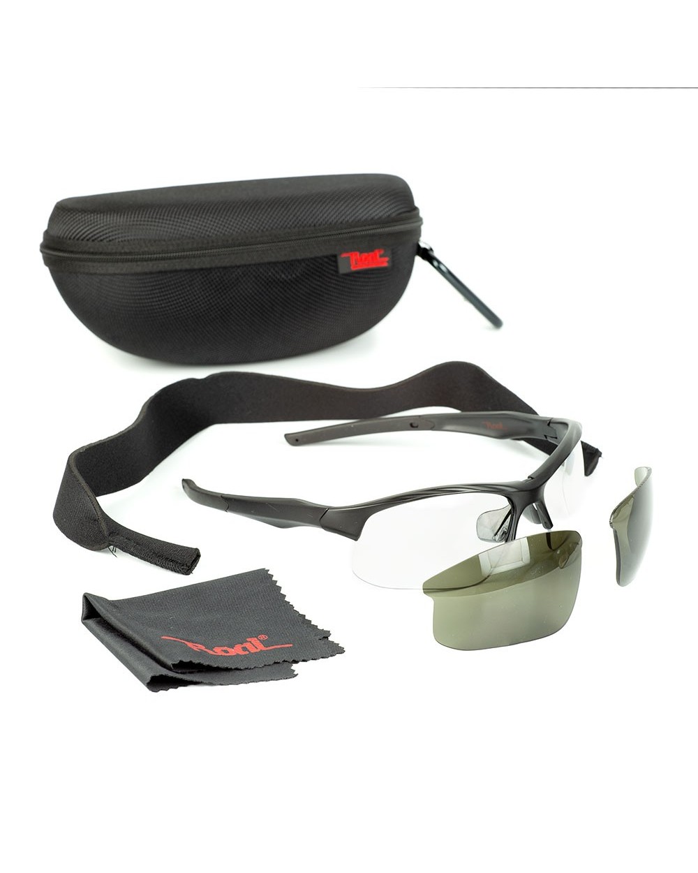 Gafas de Protección para Tiro con lentes de Policarbonato. Montura en color negro