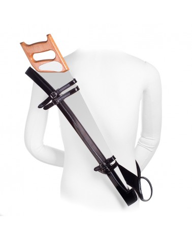 Bandolera Serrucho en cuero charolado