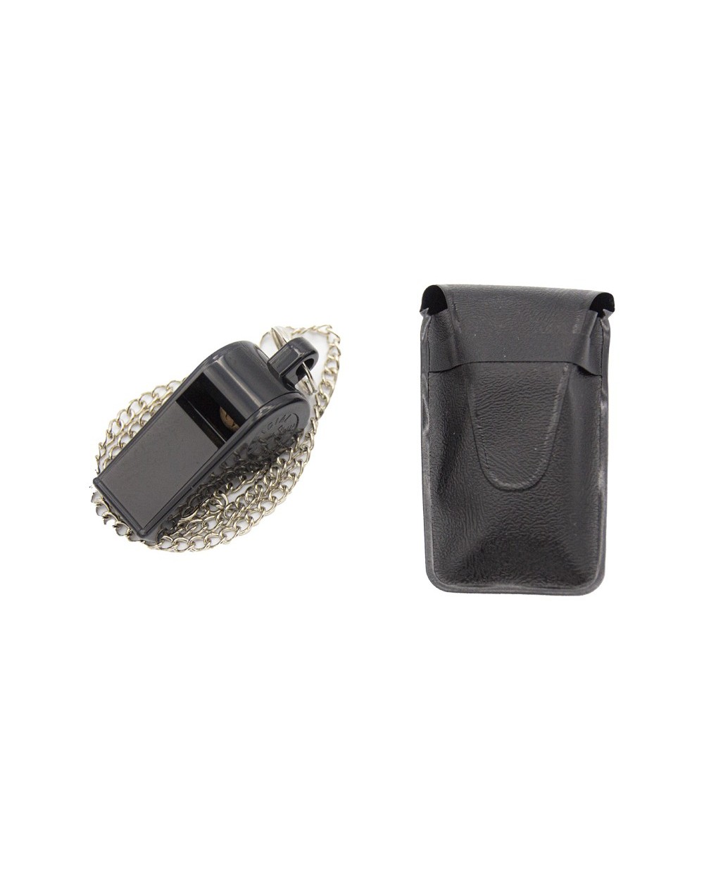 Silbato con Anilla, Cadena y Funda