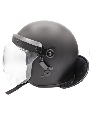 Casco antidisturbios negro talla única