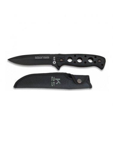 Cuchillo K25 aluminio/engomado funda 11,7 cm.
