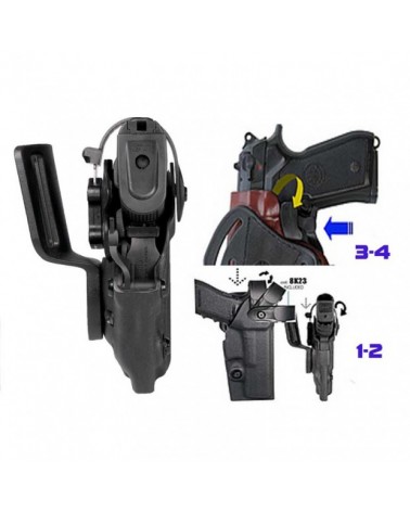 Funda polímero (Kydex) retención nivel IV Rotatoria