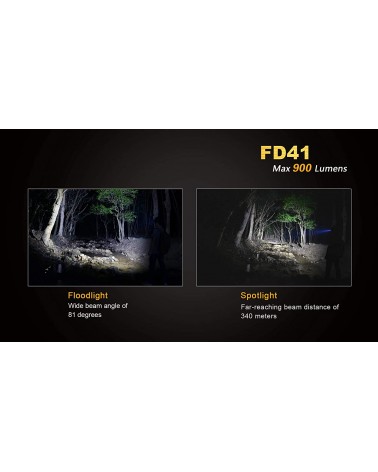 Linterna Led Fénix enfocable FD41 900 Lumens Y 5 Modos Regalamos batería ARB-L18-2600U