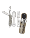 Set cubiertos cubiertos camping con funda