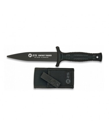 Cuchillo K25 entrenamiento negro hoja 12,5 cm.