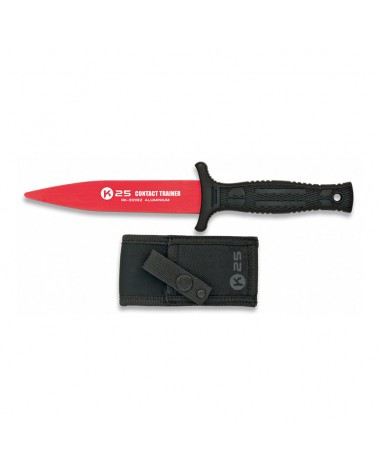 Cuchillo K25 entrenamiento rojo hoja 12,5 cm.