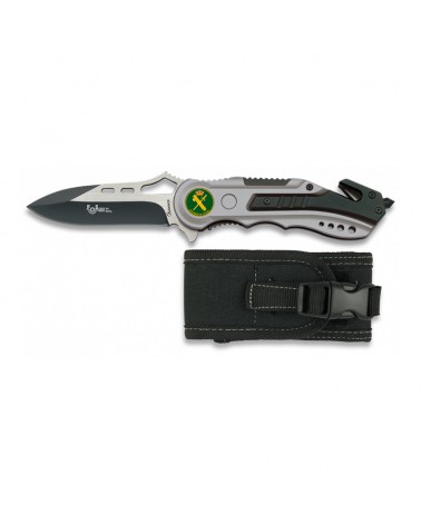 Navaja asistida Albainox® blk seg-1 hoja 8,1 cm. logo Guardia Civil