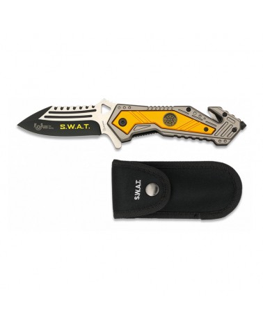 Navaja SWAT seguridad clip FOS Albainox® hoja 8,5 cm.