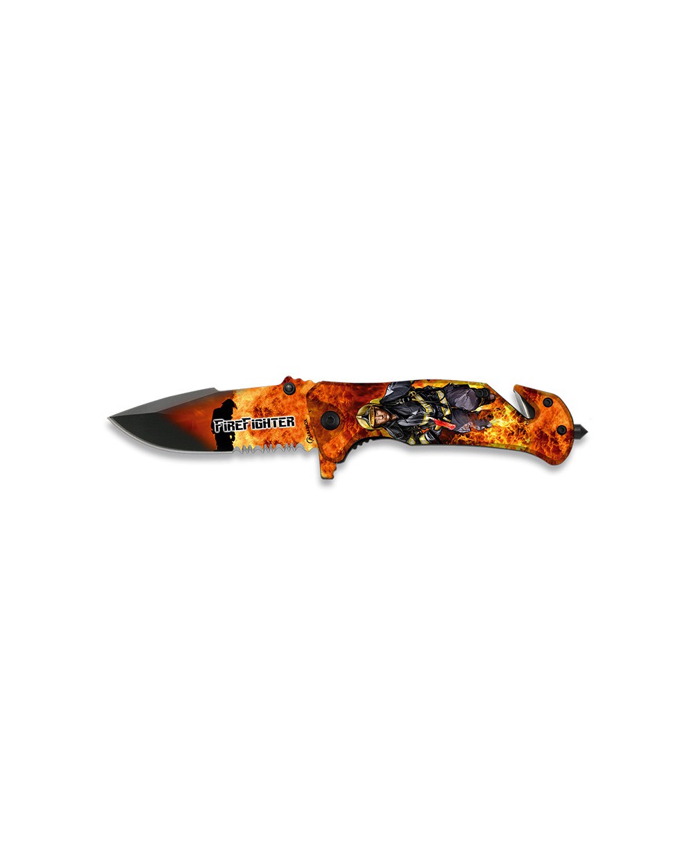 Navaja FOS impresa Fire Fighter Albainox® hoja 8,2 cm.