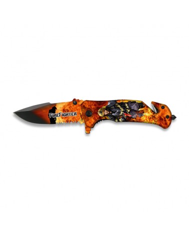 Navaja FOS impresa Fire Fighter Albainox® hoja 8,2 cm.