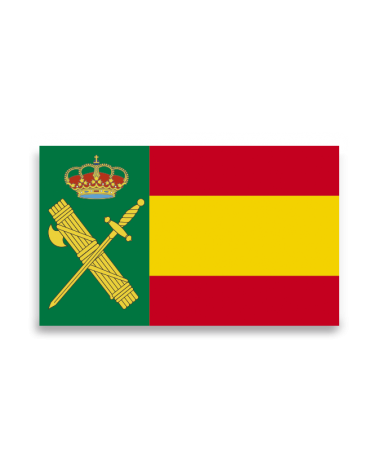 Pegatina escudo Guardia Civil con Bandera de España Pequeña