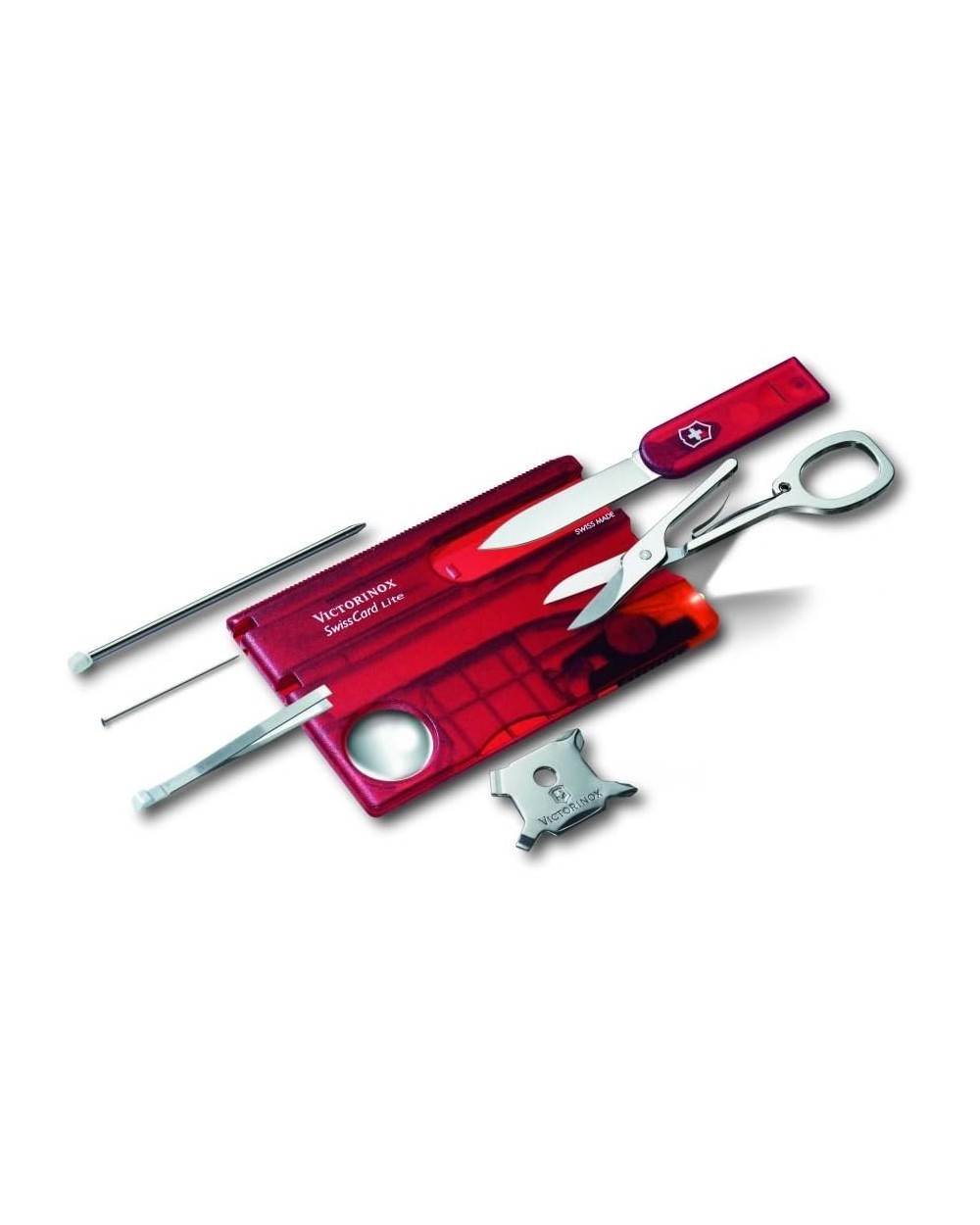 Swiss Card Lite Roja Transparente