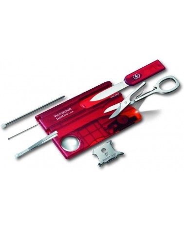 Swiss Card Lite Roja Transparente