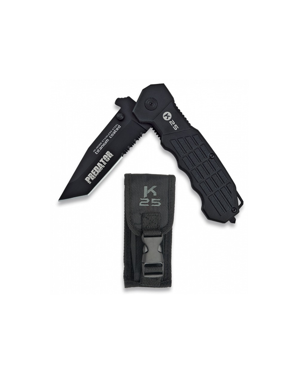 Navaja K25 con funda Predator hoja 9,5 cm.