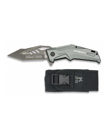 Navaja K25 Android Titanium coated hoja 9 cm. FOS