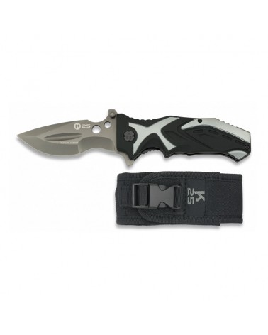 Navaja K25 negra/gris Titanium coated hoja 9,3 cm.