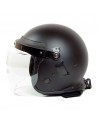 Casco policial antidisturbios negro talla única
