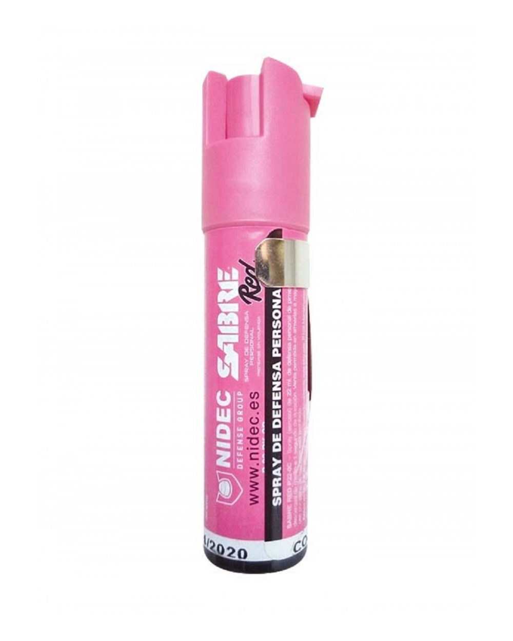 Spray defensa de pimienta sabre red chorro balístico 22ml Rosa