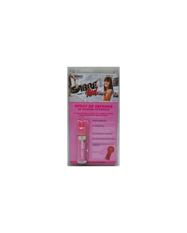 Spray defensa de pimienta sabre red chorro balístico 22ml Rosa