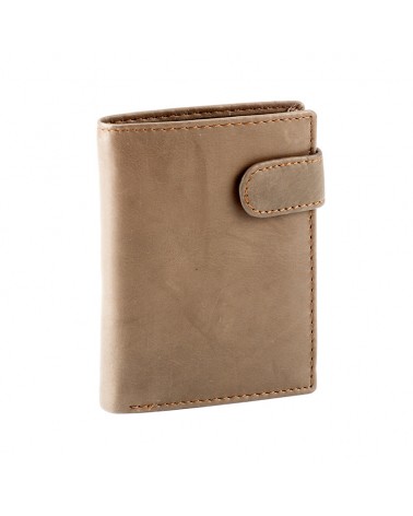 Cartera piel marron caballero