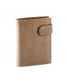 Cartera piel marron caballero