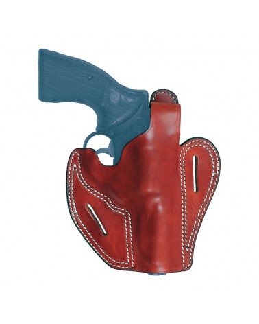 Funda cuero riñonera con broche para revolver