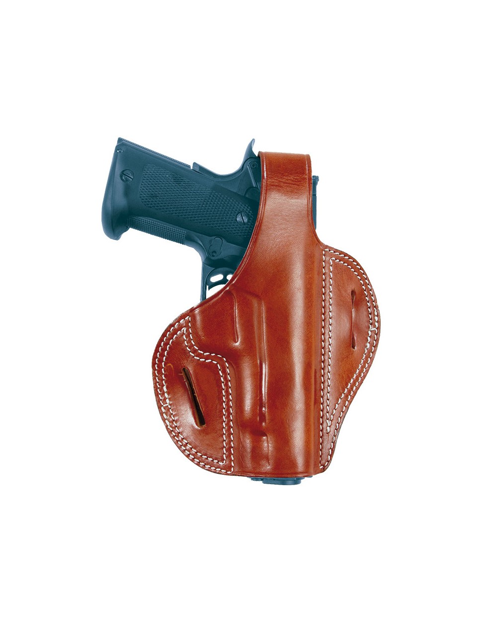 Funda cuero riñonera con broche para pistola
