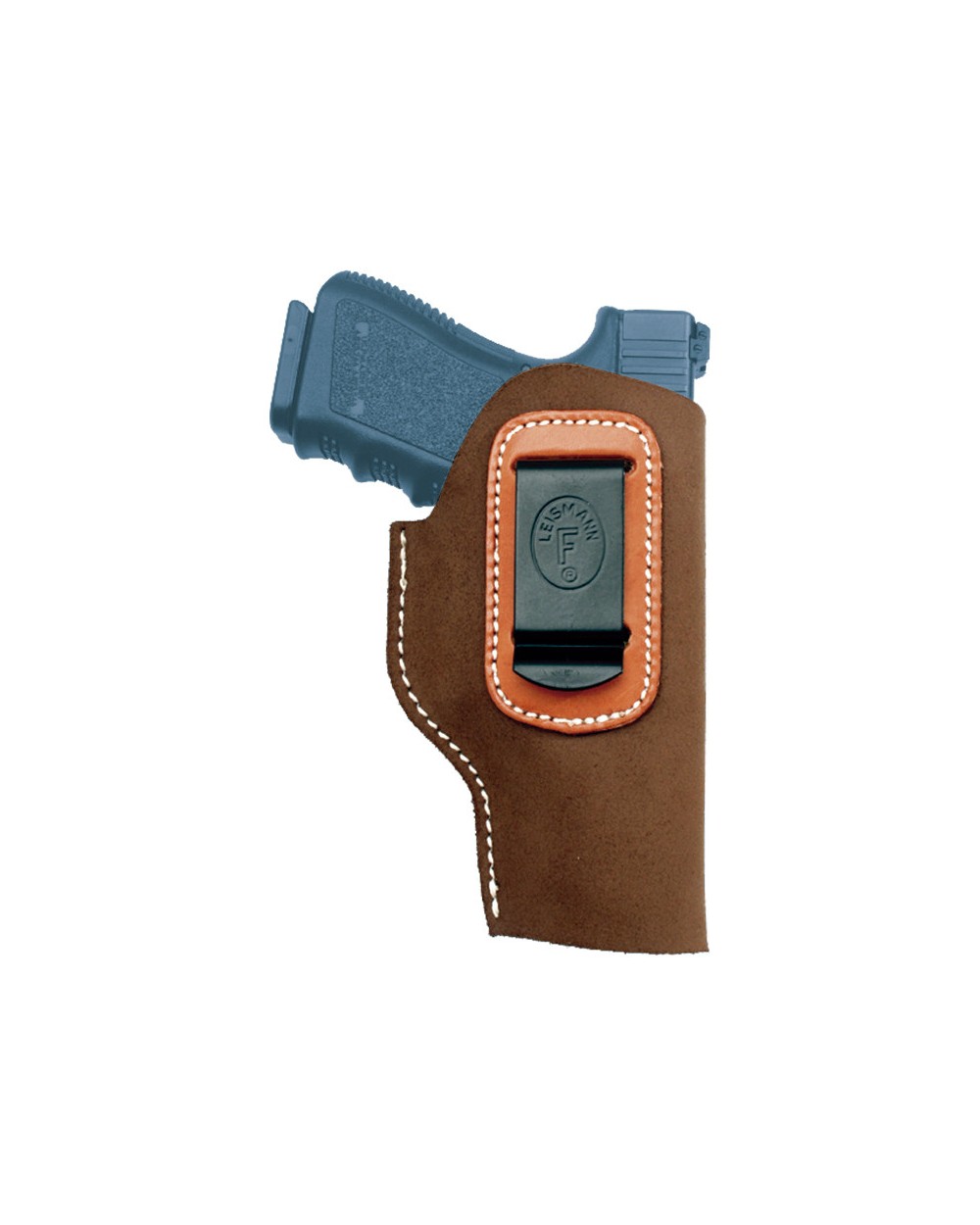Funda interior serraje con pinza metálica para pistola o revolver
