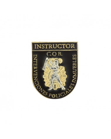 Distintivo CNP Instructor C.O.R Intervenciones Policiales Inmbuebles